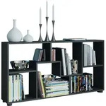 VCM Pintal Regal 6 Ablagen schwarz.