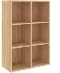 vidaXL B&uuml;cherregal/Sideboard Sonoma-Eiche 66x30x98 cm Holzwerkstoff