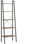 vidaXL Standregal mit 5 B&ouml;den Dunkelbraun und Schwarz 56x35x174 cm