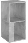 vidaXL Eckregal Betongrau 33x33x67 cm Holzwerkstoff