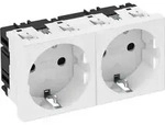 OBO Bettermann Steckdose 0 Grad, 2-fach STD-D0 RW2 6120022