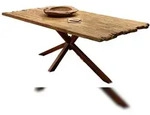 SIT M&ouml;bel Esstisch 240x100 cm | 50 mm Tischplatte Teak natur | Metallgestell
