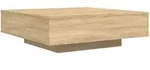 vidaXL Couchtisch Sonoma-Eiche 100x100x31 cm Holzwerkstoff