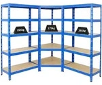 PROREGAL Mega Deal | 1x Eckregal + 2x Schwerlastregal Tiger | Fachlast 175 +...