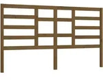 vidaXL Bett-Kopfteil Honigbraun 206x4x104 cm Massivholz Kiefer