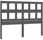 vidaXL Kopfteil Grau 145,5x4x100 cm Massivholz Kiefer