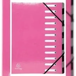 Exacompta 53928E 6x Ordnungsmappe Harmonika mit dehnbarem R&uuml;cken aus