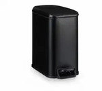 Relaxdays M&uuml;lleimer Bad, 5 l, Kosmetikeimer mit Soft-Close, matte Optik,