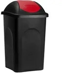 Stefanplast&reg; Abfalleimer Schwingdeckel Rot 60 L