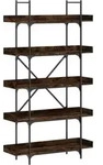 vidaXL B&uuml;cherregal 5 B&ouml;den R&auml;uchereiche 100x33x180,5 cm Holzwerkstoff