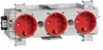 Tehalit Steckdose 3-fach rt GS3001 vrt GS30013020
