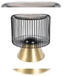 Lalee.Avenue Beistelltisch Natassia 100 Braun / Schwarz / Gold