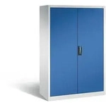 C+P Werkstattschrank mit 3 Schubladen | HxBxT 195x120x60cm | Lichtgrau/Enzianblau von