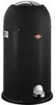 Wesco Kickmaster Treteimer, Abfalleimer, M&uuml;lleimer, Stahlblech, Mattschwarz, 33 L,