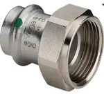 Viega Anschl.-Verschr. Sanpress Inox ES m SC-Cont. flachdichtend 15mmx3/4 IG