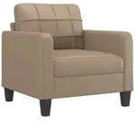 vidaXL Sessel Cappuccino-Braun 60 cm Kunstleder
