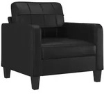 vidaXL Sessel Schwarz 60 cm Kunstleder