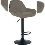 CLP Barhocker Braga Stoff Stoff HBT: 89x51x52 cm taupe schwarz