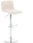 CLP Barhocker Hover Stoff creme/Metall in Chromoptik