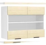VCM K&uuml;chenm&ouml;bel H&auml;ngeschrank Fasola Wei&szlig; / Honig-Eiche H. 60 x B. 80 x T. 31 cm