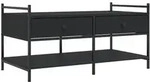 vidaXL Couchtisch Schwarz 99x50x50 cm Holzwerkstoff