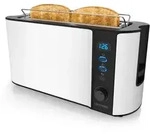 Arendo Langschlitz Toaster f&uuml;r 2 Scheiben, integrierter Br&ouml;tchenaufsatz, 1000...