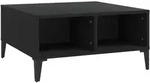 vidaXL Couchtisch Schwarz 60x60x30 cm Holzwerkstoff