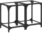 vidaXL Couchtische mit Glasplatte 2 Stk. Transparent 30x30x40 cm Stahl
