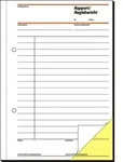 Sigel Formularbuch Rapport/Regiebericht A5 hoch selbstdurchschreibend VE=40 Blatt