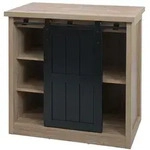 Mendler Kommode HWC-K75, Schrank Regal, Schiebet&uuml;re 5 Stauf&auml;cher, Holz-Optik