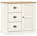 vidaXL Sideboard mit Schubladen VIGO 78x40x75 cm Massivholz Kiefer