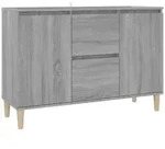 vidaXL Sideboard Grau Sonoma-Eiche 103,5x35x70 cm Holzwerkstoff