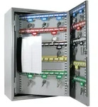 HMF Schl&uuml;sselschrank gro&szlig; aus Stahl, Schl&uuml;sselkasten f&uuml;r B&uuml;ro, Verwaltung oder