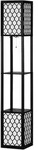 HOMCOM - Stehlampe - 26L x 26B x 156H cm - schwarz