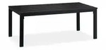 Relaxdays Gartentisch rechteckig, Holzoptik, Esstisch, Garten, Balkon, Terrasse, HBT: