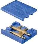 Geberit Mepla Kreuz-T-Stck m D&auml;mmbox f&uuml;r Heizung 20x16x20mm