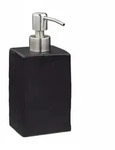 Relaxdays Seifenspender, 200 ml, nachf&uuml;llbar, Bad, WC, K&uuml;che,