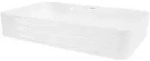LuxeBath ML-Design Aufsatzwaschbecken Keramik Wei&szlig; gl&auml;nzend 68 &times; 38 &times; 12 cm,