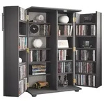 VCM CD / DVD Media Regal Engalo Anthrazit H. 93 x B. 60 x T. 31 cm