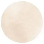 vidaXL Teppich HUARTE Kurzflor Weich und Waschbar Beige &Oslash; 80 cm