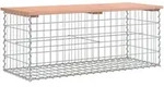 vidaXL Gartenbank aus Gabionen 103x44x42 cm Massivholz Douglasie