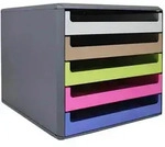 M&M Schubladenbox hellgrau, karamell, hellgr&uuml;n, pink, blau 30057674BE, DIN A4...