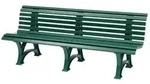 PROREGAL Gartenbank Jamaika | 4-Sitzer | Gr&uuml;n | HxBxT 80x200x64cm |...