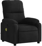 vidaXL Massagesessel Schwarz Mikrofasergewebe