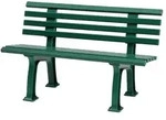PROREGAL Gartenbank Antigua | 2-Sitzer | Gr&uuml;n | HxBxT 74x120x54cm | UV-best&auml;ndiger