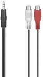 Hama Audio-Adapter 2x Cinch-Kupplung 3,5-mm Klinke Stereo