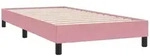 vidaXL Bettgestell ohne Matratze Rosa 100x220 cm Samt