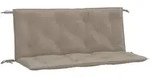 vidaXL Gartenbank-Auflagen 2 Stk. Taupe 120x50x7 cm Oxford-Gewebe