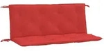 vidaXL Gartenbank-Auflagen 2 Stk. Rot 120x50x7 cm Oxford-Gewebe
