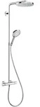 hansgrohe Raindance S Showerpipe 240 1jet PowderRain EcoSmart+ mit Thermostat, Chrom